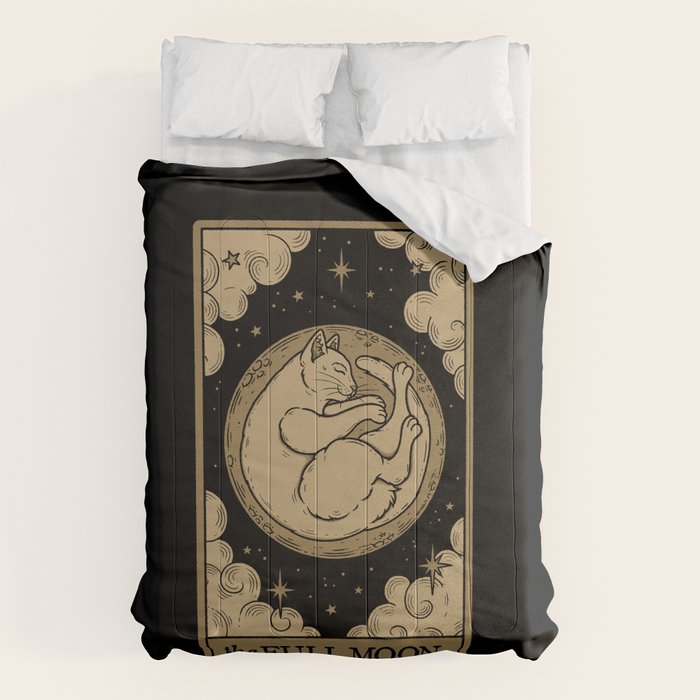 The Full Moon - Dark Background Comforter Gallery Image 6