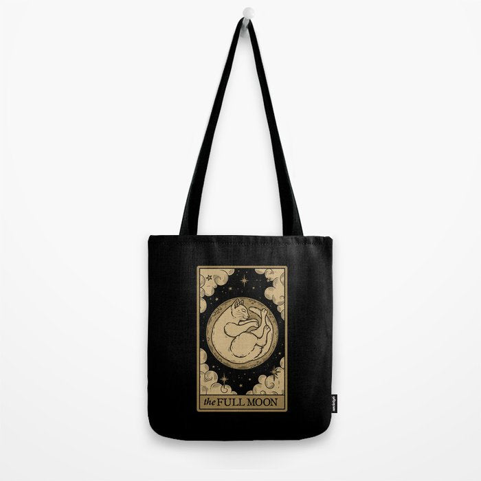 The Full Moon - Dark Background Tote Bag Gallery Image 2