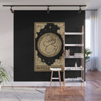 The Full Moon - Dark Background Wall Mural Gallery Image 1