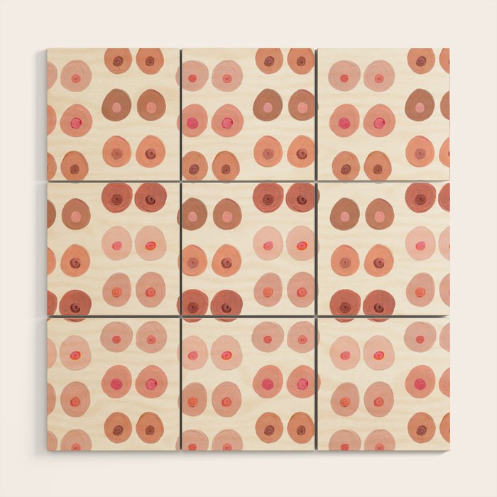 Boobs Wood Wall Art Gallery Image 1