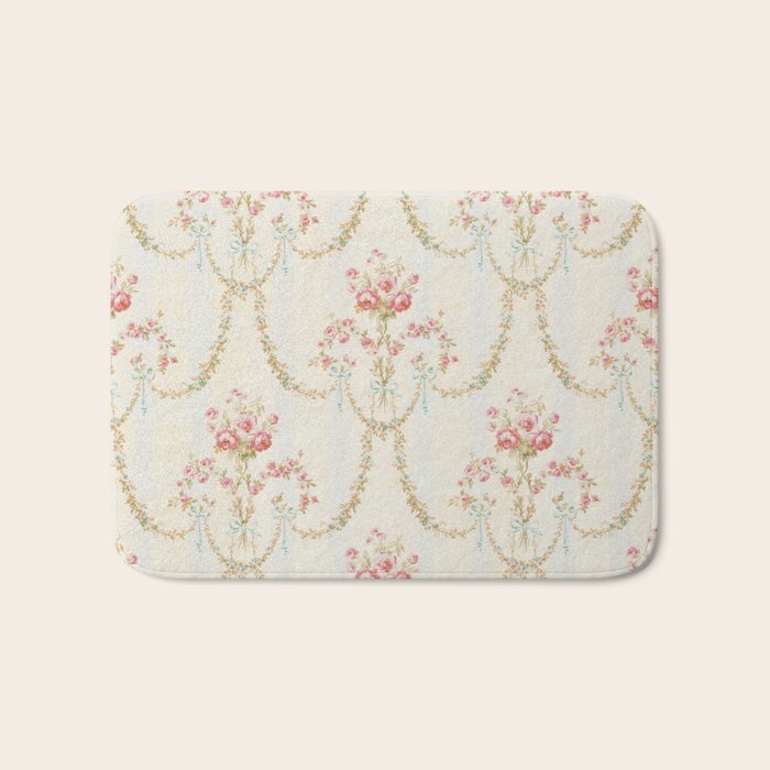 My Paris Apartment Rococo Vintage Wallpaper  Bath Mat Gallery Image 1