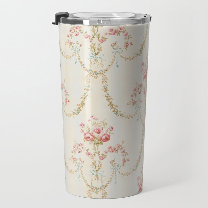 My Paris Apartment Rococo Vintage Wallpaper  Travel Mug Gallery Image 3