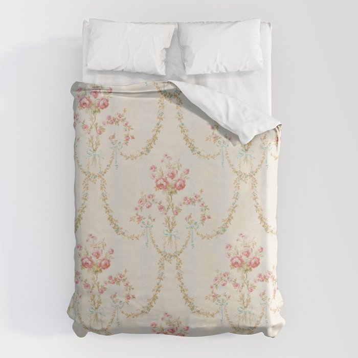 My Paris Apartment Rococo Vintage Wallpaper  Duvet Cover Gallery Image 6