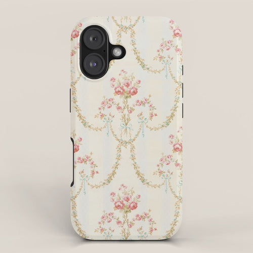 My Paris Apartment Rococo Vintage Wallpaper  Iphone Case Gallery Image 1