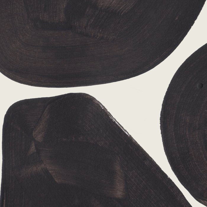 Black & White Minimalist Abstract Shapes Patterns Black Ink Painting Coffee Mug Gallery Image 2