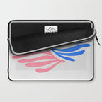 Blue & Pink Leaves: Matisse Series 01 Laptop Sleeve Gallery Image 2