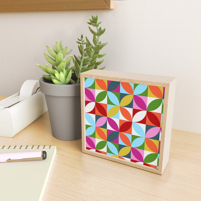 Colorful Retro Pattern Mini Art Print Gallery Image 2