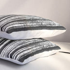trees in forest landscape - black and white nature photography Pillow Sham Gallery Image 3