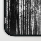 trees in forest landscape - black and white nature photography Laptop Sleeve Gallery Image 3