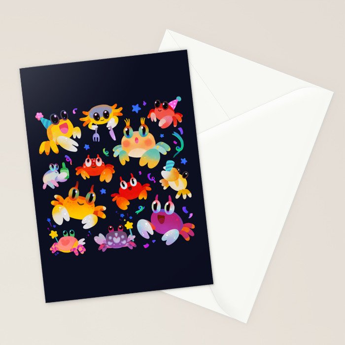 Party crab Stationery Card Gallery Image 2