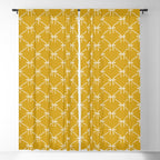 Bows & Ribbons Pattern XX Golden Yellow Window Curtain Gallery Image 5