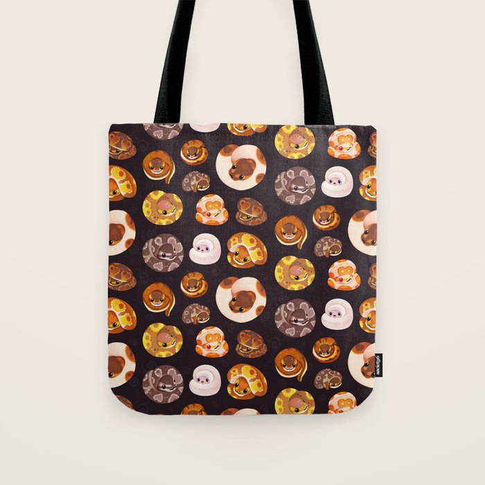Shy ball pythons - dark Tote Bag Gallery Image 1
