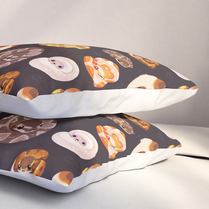 Shy ball pythons - dark Pillow Sham Gallery Image 3