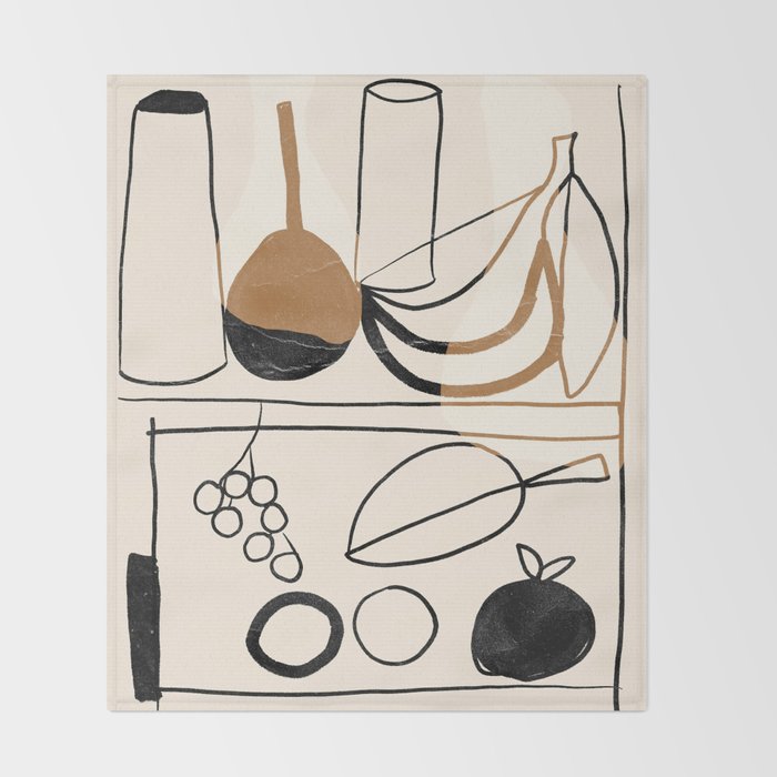 Minimalist Still Life 12 Throw Blanket Gallery Image 2