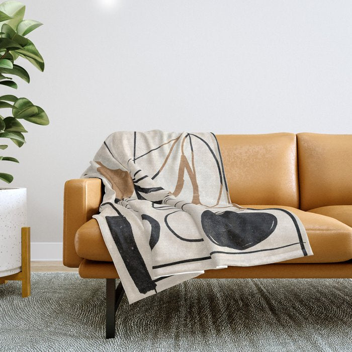 Minimalist Still Life 12 Throw Blanket Gallery Image 1