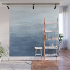 Indigo Abstract Painting | No. 4 Wall Mural Gallery Image 1