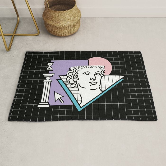 Apollo Vaporwave / greek god Rug Gallery Image 1
