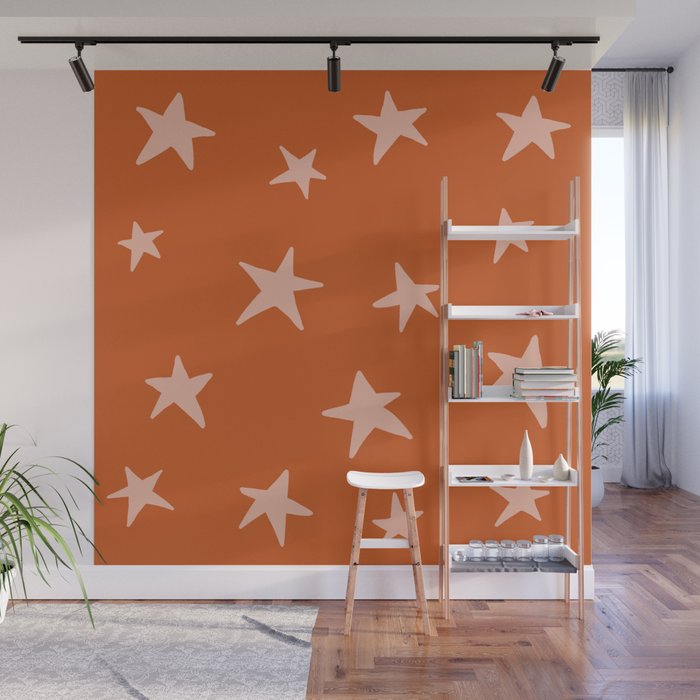 Stars Pumpkin Spice Wall Mural Gallery Image 1