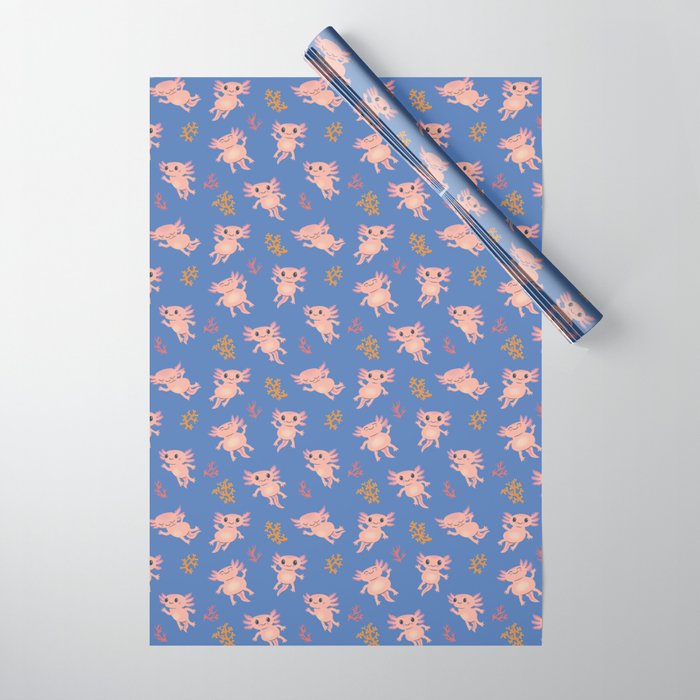 Baby Axolotl Wrapping Paper Gallery Image 1