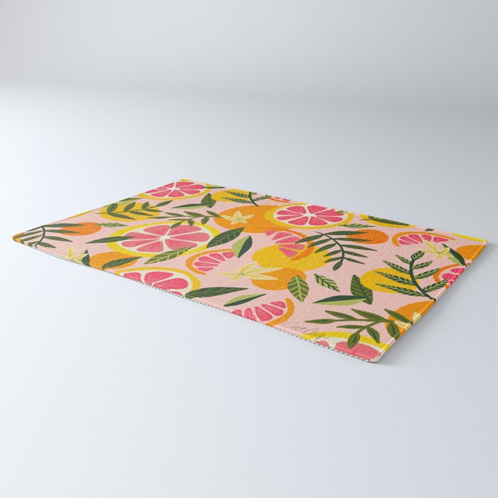 Grapefruit Blooms â Blush Rug Gallery Image 3