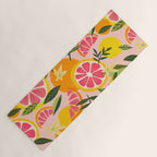 Grapefruit Blooms â Blush Yoga Mat Gallery Image 1