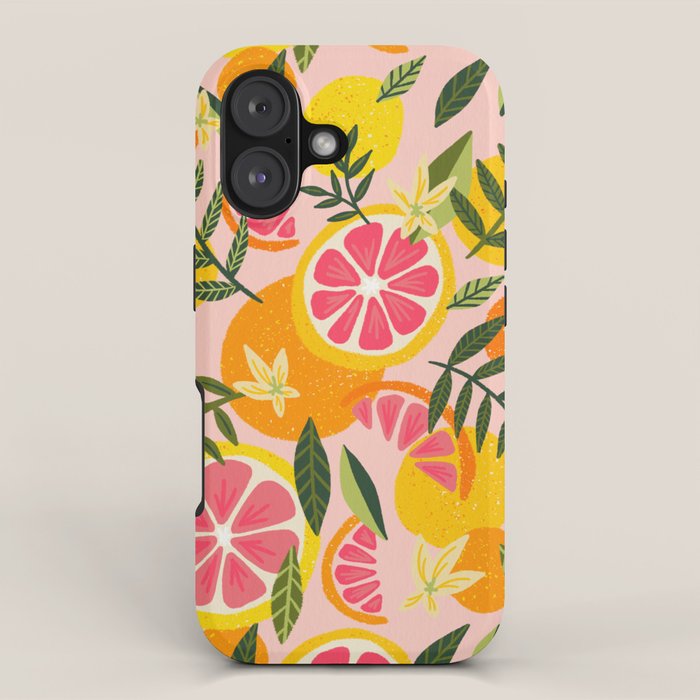 Grapefruit Blooms â Blush iPhone Case Gallery Image 1