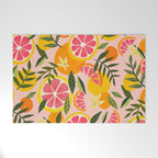 Grapefruit Blooms â Blush Welcome Mat Gallery Image 1