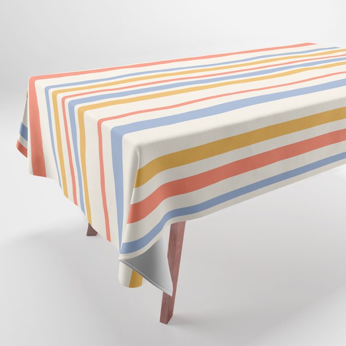 Classic Stripes XXIII - Retro Summer Tablecloth Gallery Image 1