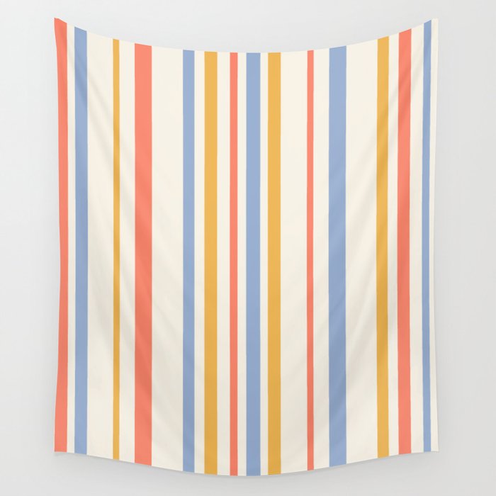 Classic Stripes XXIII - Retro Summer Wall Tapestry Gallery Image 4