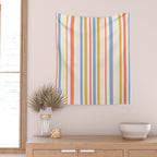 Classic Stripes XXIII - Retro Summer Wall Tapestry Gallery Image 2