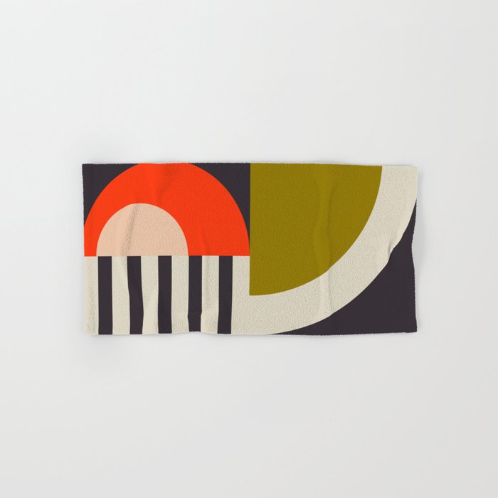 mid century bauhaus geometry abstract 2020 3 Bath Towel Gallery Image 1