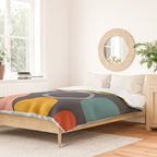 mid century bauhaus geometry abstract 2020 3 Duvet Cover Gallery Image 2