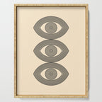 Abstraction_EYE_LINE_POP_ART_Minimalism_001X Serving Tray Gallery Image 1