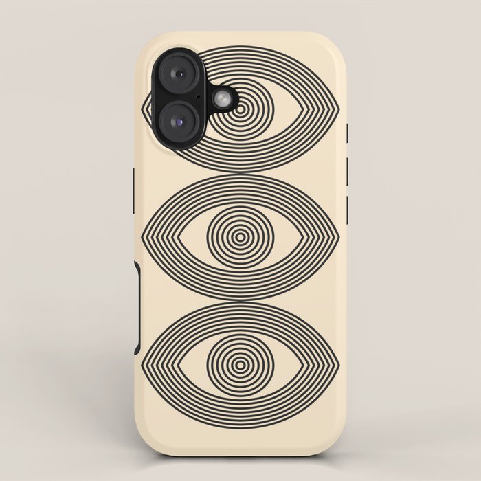 Abstraction_EYE_LINE_POP_ART_Minimalism_001X iPhone Case Gallery Image 1