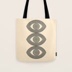 Abstraction_EYE_LINE_POP_ART_Minimalism_001X Tote Bag Gallery Image 1