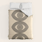 Abstraction_EYE_LINE_POP_ART_Minimalism_001X Comforter Gallery Image 6