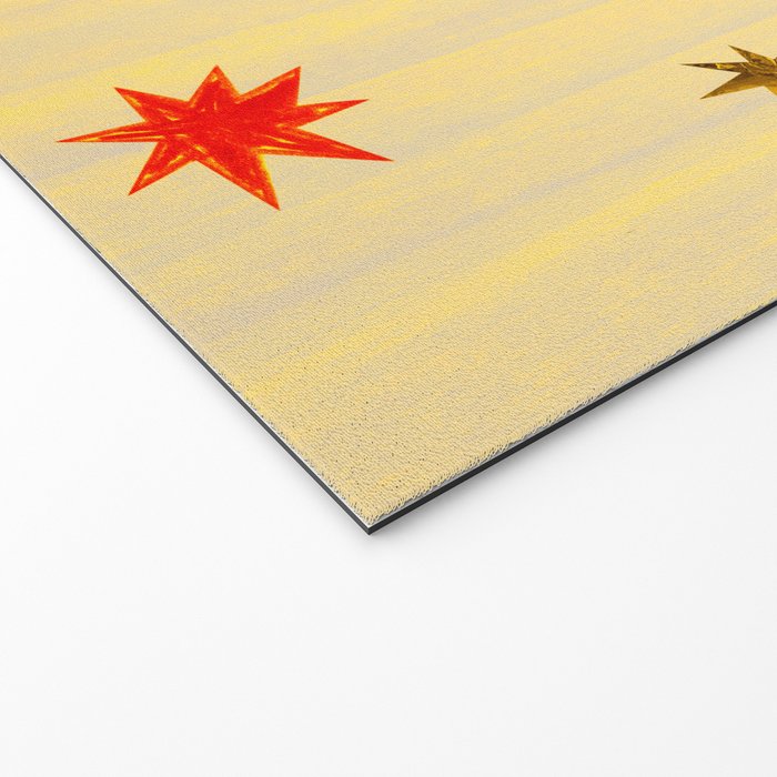 Celestial Star Twinkle in Golden Amber Watercolor Welcome Mat Gallery Image 2