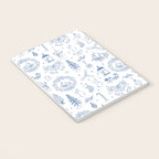 Christmas Toile // Blue & White Notebook Gallery Image 3