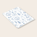 Christmas Toile // Blue & White Notebook Gallery Image 2