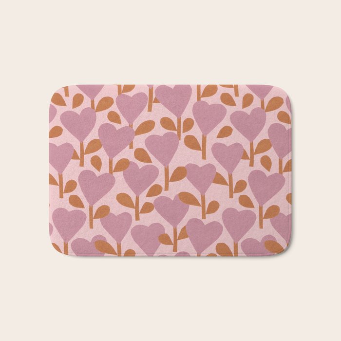 Heart Garden #1 Bath Mat Gallery Image 1