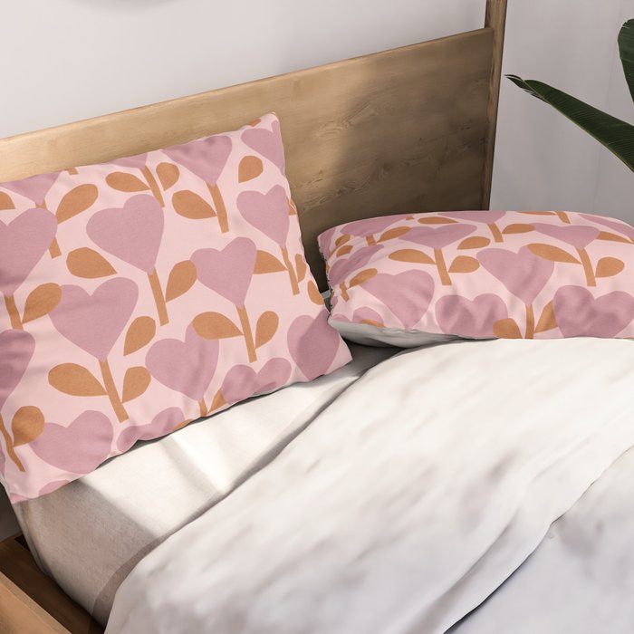 Heart Garden #1 Pillow Sham Gallery Image 2