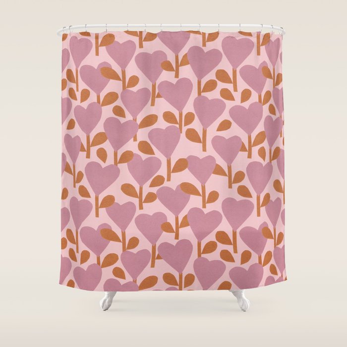Heart Garden #1 Shower Curtain Gallery Image 1