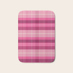 Tartan Plaid - Peppermint Pink Bath Mat Gallery Image 1