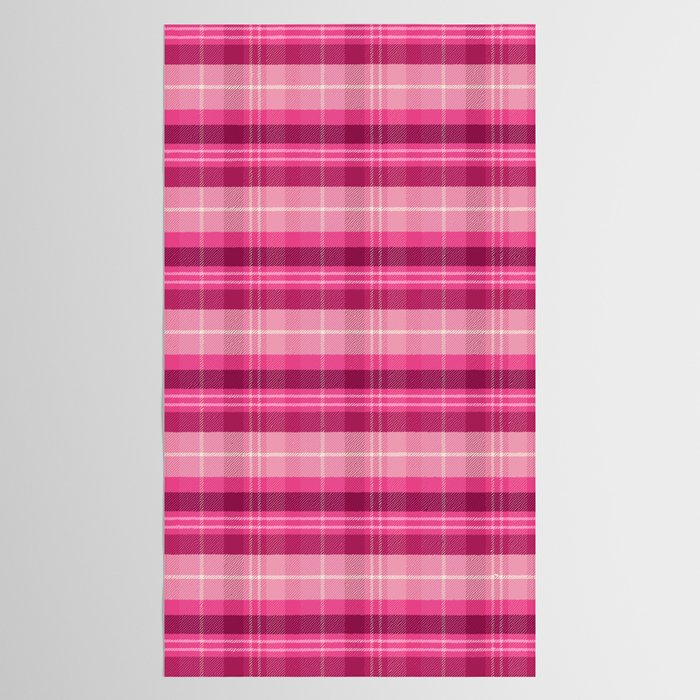 Tartan Plaid - Peppermint Pink Tablecloth Gallery Image 2