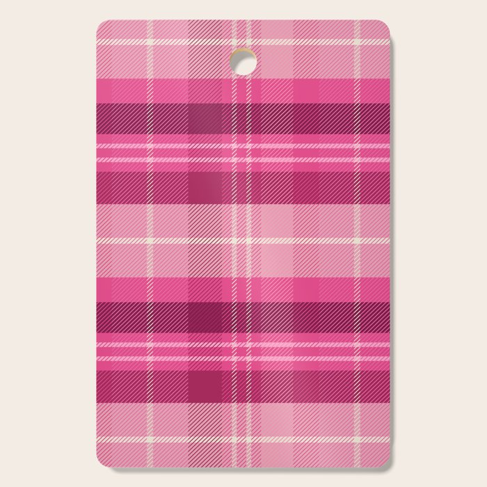 Tartan Plaid - Peppermint Pink Cutting Board Gallery Image 1