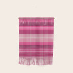 Tartan Plaid - Peppermint Pink Wall Hanging Gallery Image 1