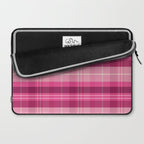 Tartan Plaid - Peppermint Pink Laptop Sleeve Gallery Image 2