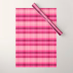 Tartan Plaid - Peppermint Pink Wrapping Paper Gallery Image 1
