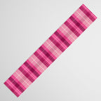 Tartan Plaid - Peppermint Pink Table Runner Gallery Image 3