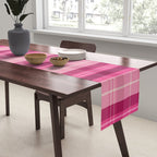 Tartan Plaid - Peppermint Pink Table Runner Gallery Image 2